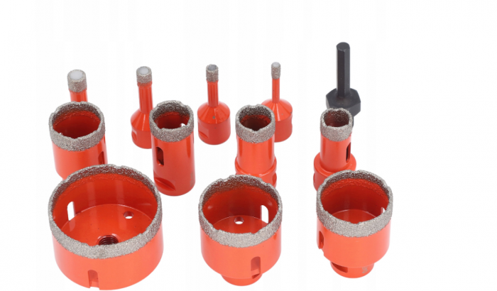 Set carote diamantate piatra gresie faianta beton 6-68mm M14 12piese (CAR668M14-1) [6]