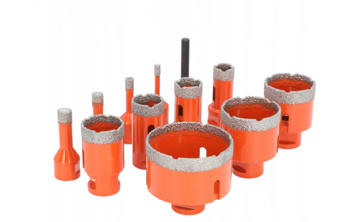 Set carote diamantate piatra gresie faianta beton 6-68mm M14 12piese (CAR668M14-1) [8]
