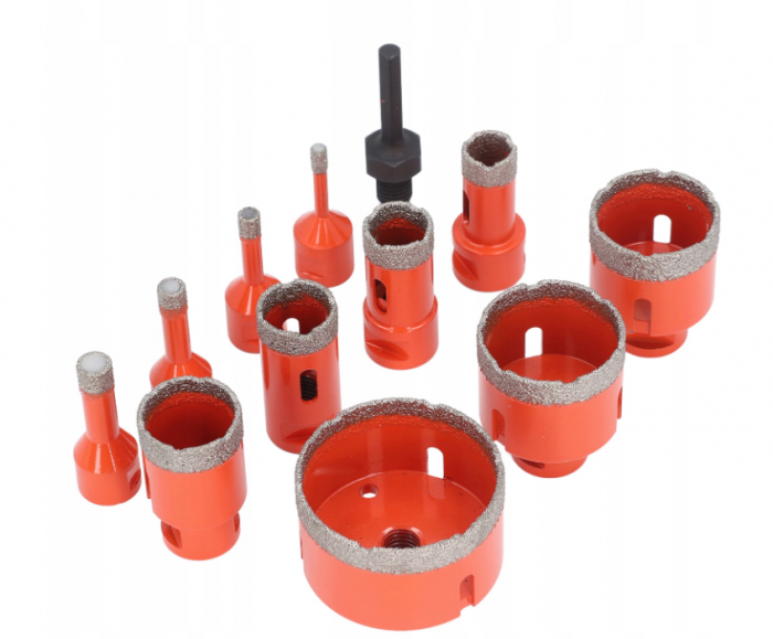 Set carote diamantate piatra gresie faianta beton 6-68mm M14 12piese (CAR668M14-1) [9]