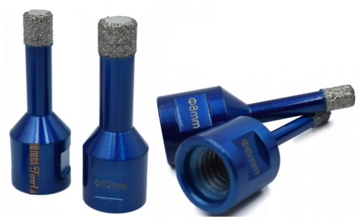 Set carote diamantate piatra gresie faianta beton 6-68mm M14 12piese (CAR668M14-3) [4]