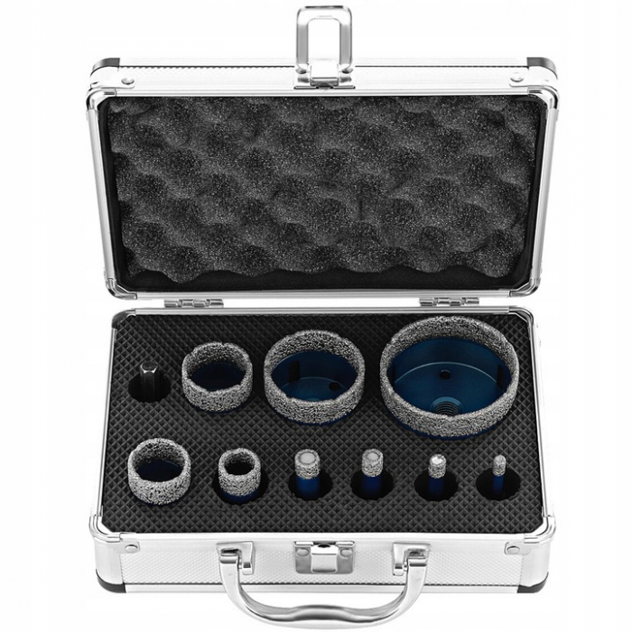 Set carote diamantate piatra gresie faianta beton 6-68mm M14 12piese (CAR668M14-4) [6]