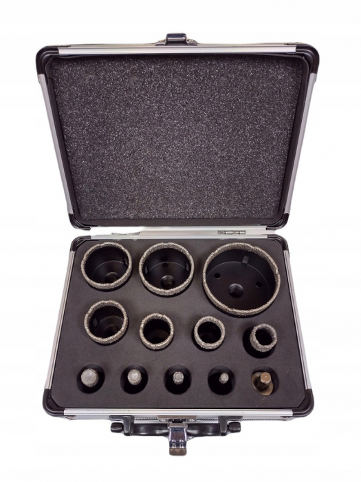 Set carote diamantate piatra gresie faianta beton 6-68mm M14 12piese (FT11DH) [3]