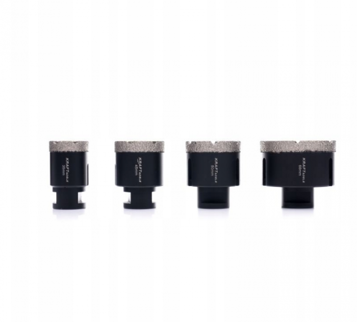 Set carote diamantate piatra gresie faianta beton 6-68mm M14 12piese (KD11227) [5]