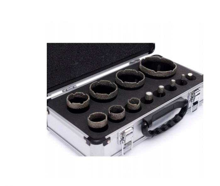 Set carote diamantate piatra gresie faianta beton 6-68mm M14 12piese (KD11227) [12]