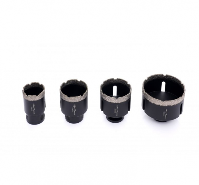 Set carote diamantate piatra gresie faianta beton 6-68mm M14 12piese (KD11227) [6]
