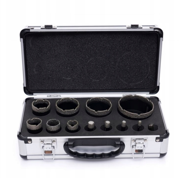 Set carote diamantate piatra gresie faianta beton 6-68mm M14 12piese (KD11227) [10]