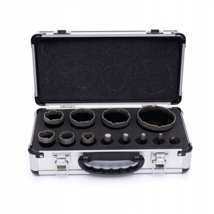 Set carote diamantate piatra gresie faianta beton 6-68mm M14 12piese (S12202) [4]