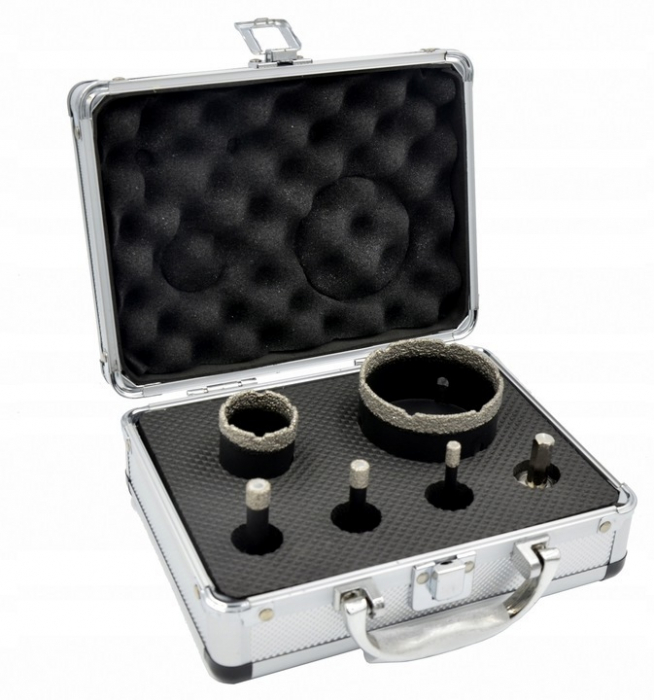 Set carote diamantate piatra gresie faianta beton 6-68mm M14 6piese (CAR668M14-13) [1]