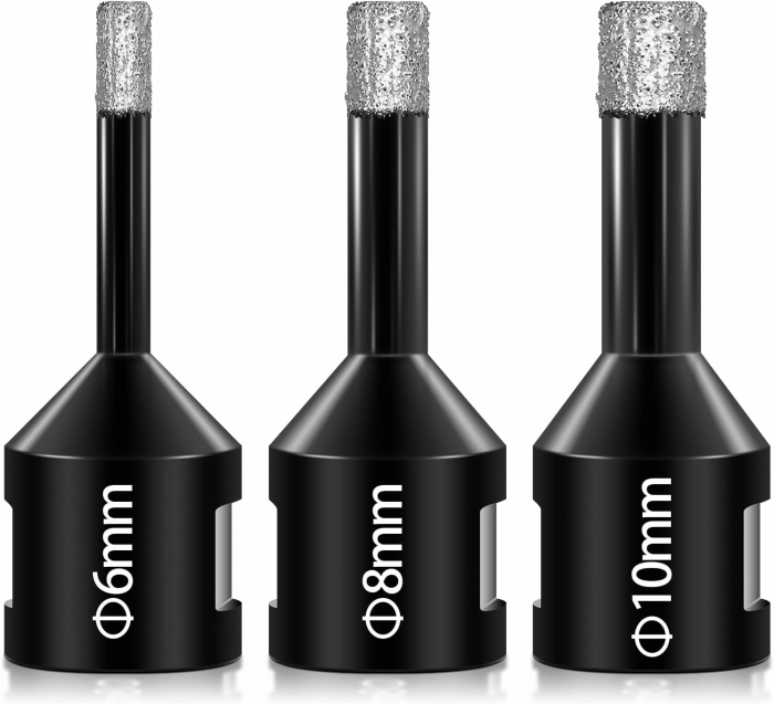 Set carote diamantate piatra gresie faianta beton 6-68mm M14 6piese (CAR668M14-14) [5]
