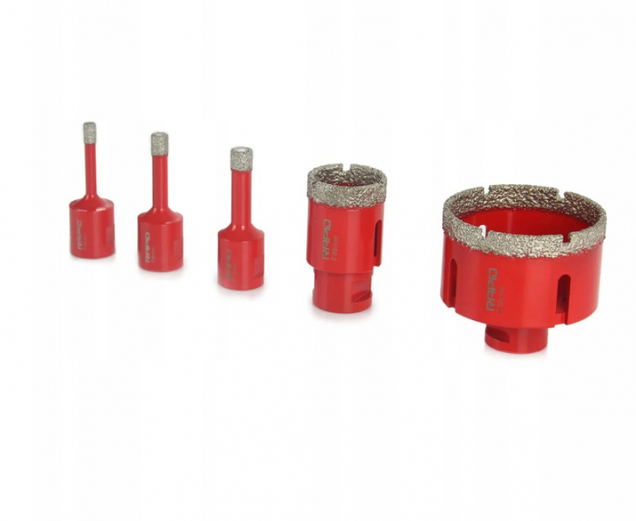 Set carote diamantate piatra gresie faianta beton 6-68mm M14 6piese  (KD11219) [9]