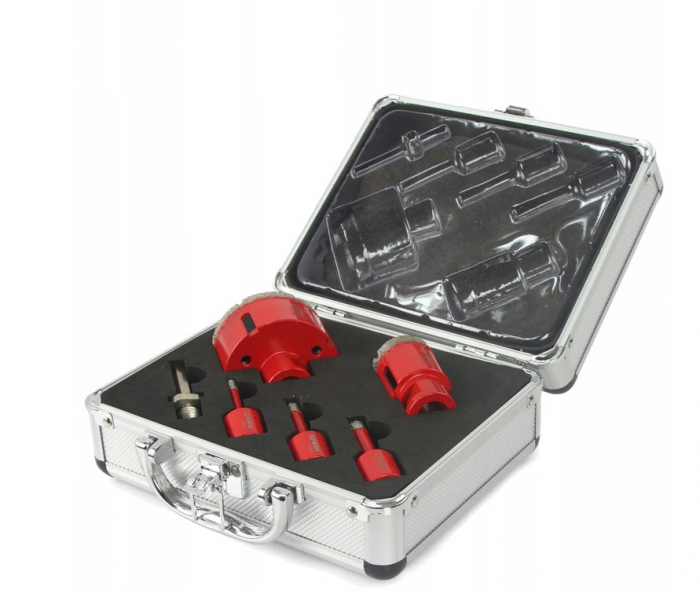 Set carote diamantate piatra gresie faianta beton 6-68mm M14 6piese  (KD11219) [5]