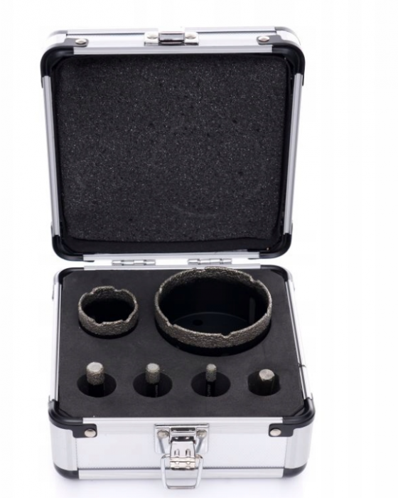 Set carote diamantate piatra gresie faianta beton 6-68mm M14 6piese (KD11226) [2]