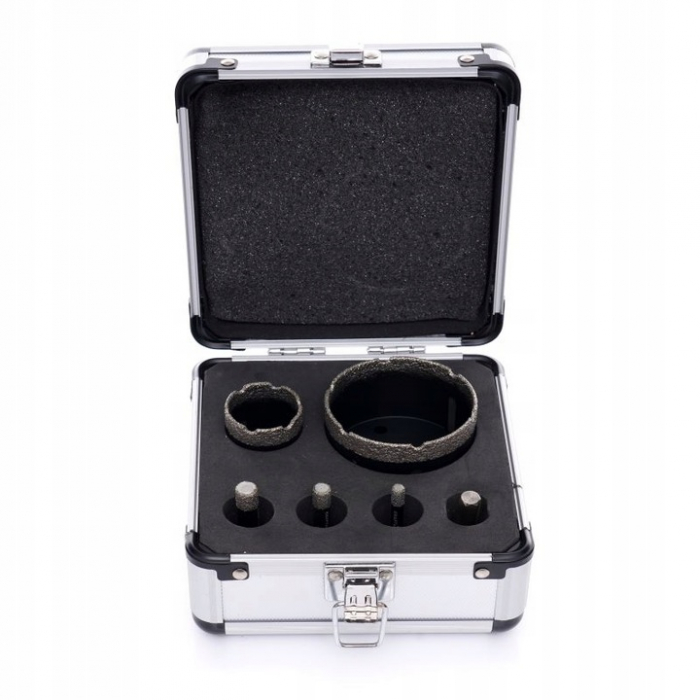 Set carote diamantate piatra gresie faianta beton 6-68mm M14 6piese (KD11226) [8]