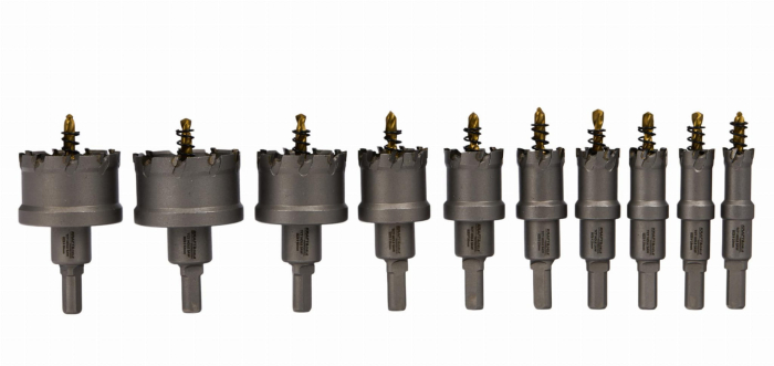 Set carote vidia metal 16-53mm M14 10piese (KD10061) [6]