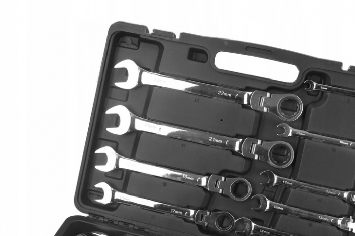 Set chei combinate cu clichet articulate 13 piese 8-32mm (M58613) [7]