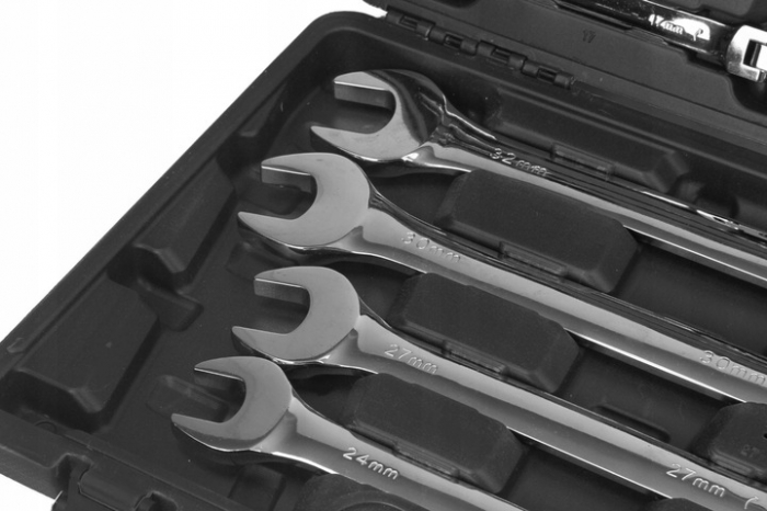 Set chei combinate cu clichet articulate 13 piese 8-32mm (M58613) [2]