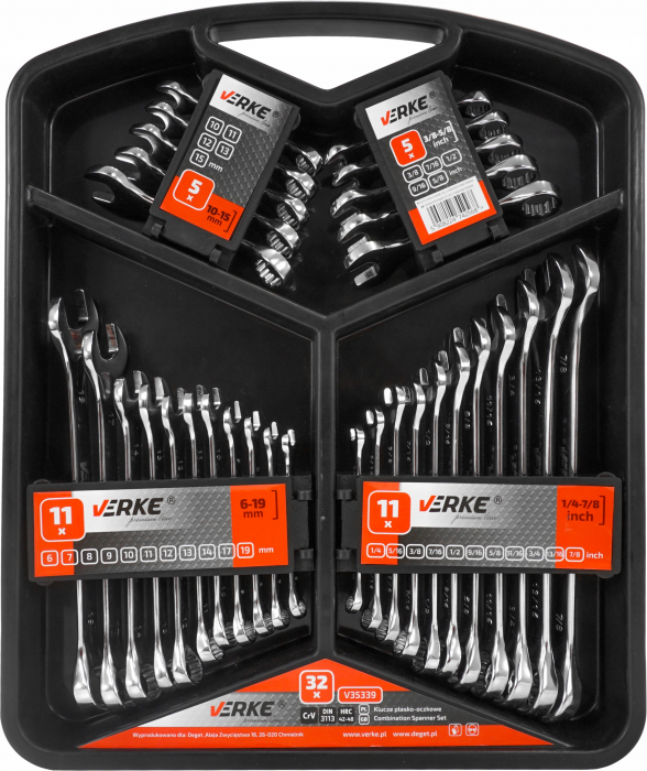 Set chei fixe combinate 6-19mm 32piese scurte si lungi (V35339) [3]
