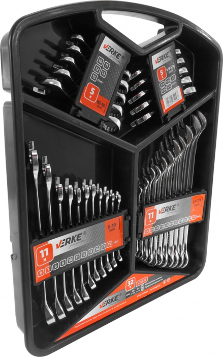 Set chei fixe combinate 6-19mm 32piese scurte si lungi (V35339) [4]