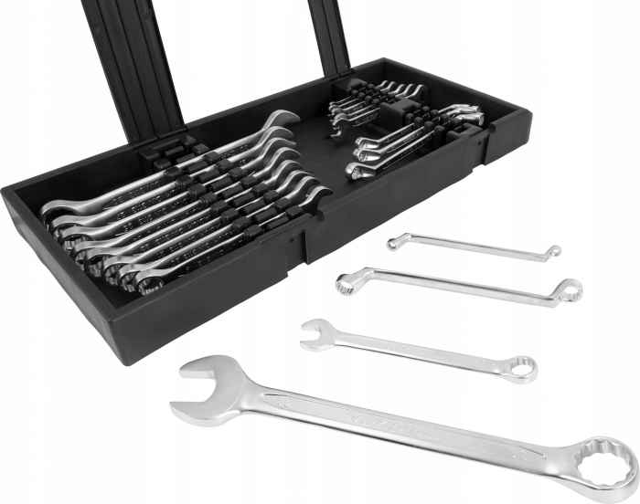 Set chei fixe combinate 6-32mm + fixe furca + inelare cu cot 20piese (V35338) [5]