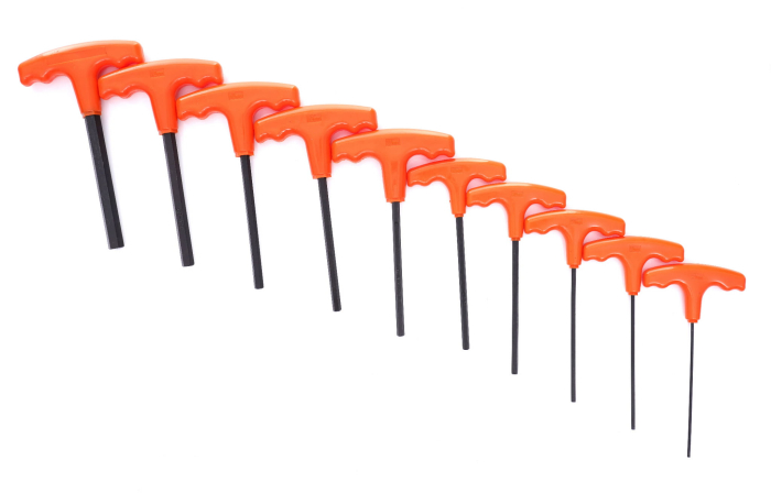 Set chei hexagonale imbus cu maner 10 piese, cu suport (KD10948) [3]