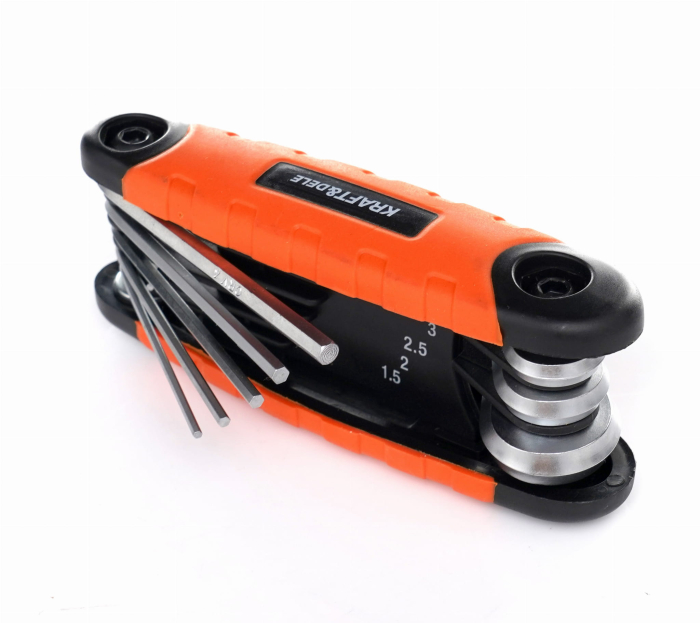 Set chei hexagonale imbus pliabile tip briceag 8 elemente (KD11934) [8]