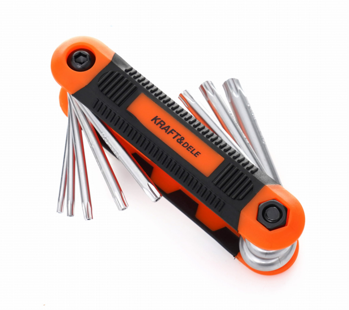 Set chei hexagonale imbus pliabile tip briceag 8 elemente (KD11934) [4]