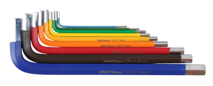 Set chei imbus HEX 9 piese, otel CR-V, 1.5-10 mm (KD11931) [4]