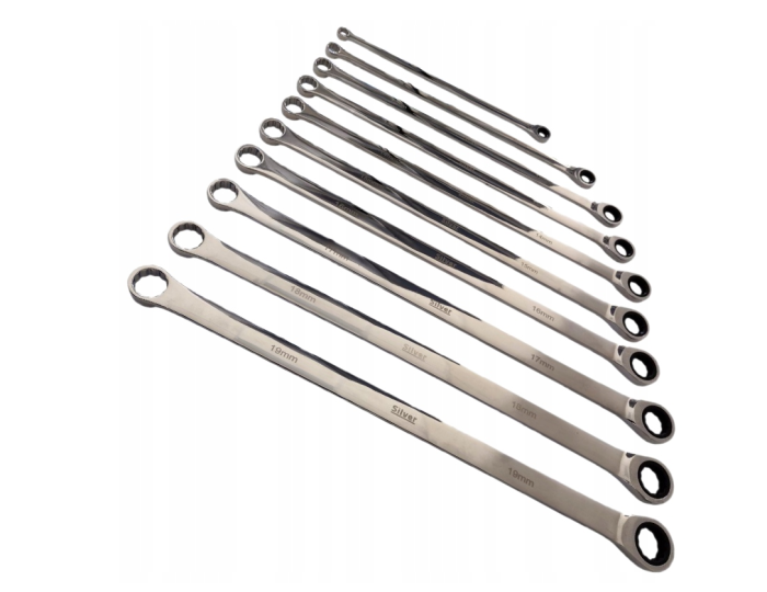 Set chei inelare drepte cu clichet extra lungi 8-19mm (S11952) [4]