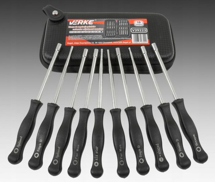 Set chei surublenita reglarea instrument reglaj carburator 10 piese (V86223) [8]
