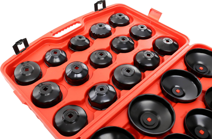 Set chei tubulare pentru filtru ulei 30 piese cu cheie reglabila 65-120mm (KD10502) [3]