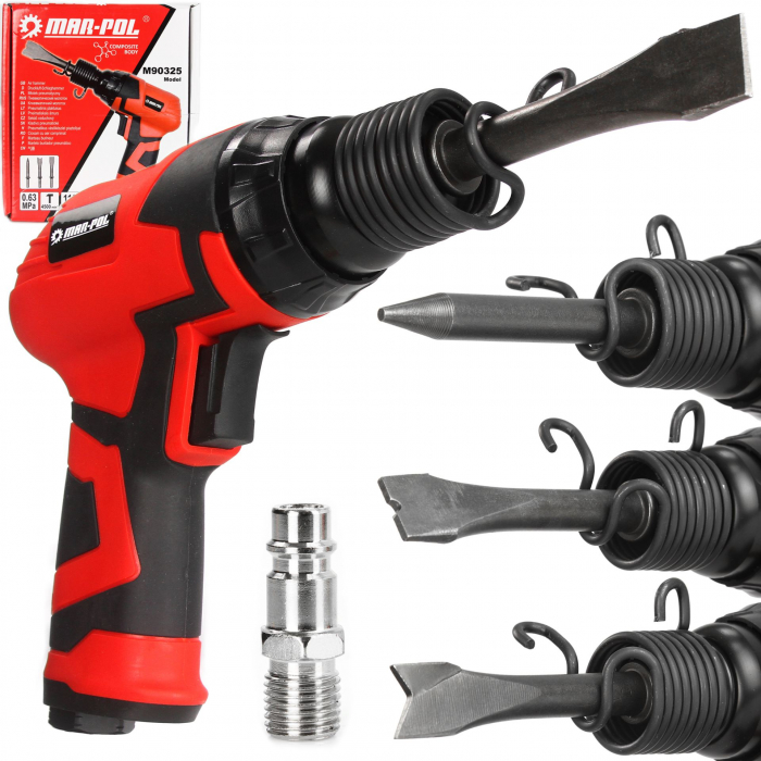 Set ciocan pneumatic dalta cu accesorii (M90325) [1]