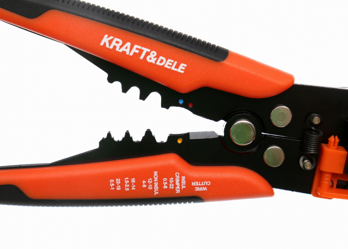Set cleste pentru decablat si sertizat cabluri, accesorii incluse 260 elemente (KD10543) [6]