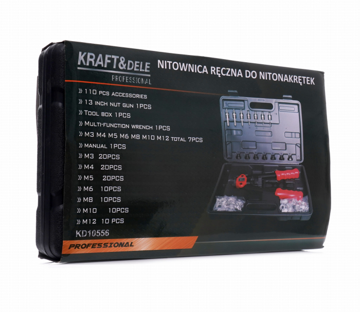 Set cleste pistol nituit piulite M3-M10 110piese (KD10556) [13]