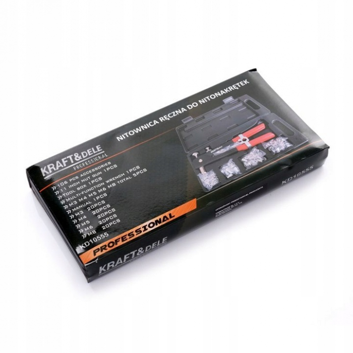 Set cleste pistol nituit piulite M3-M8 106piese (KD10555) [3]