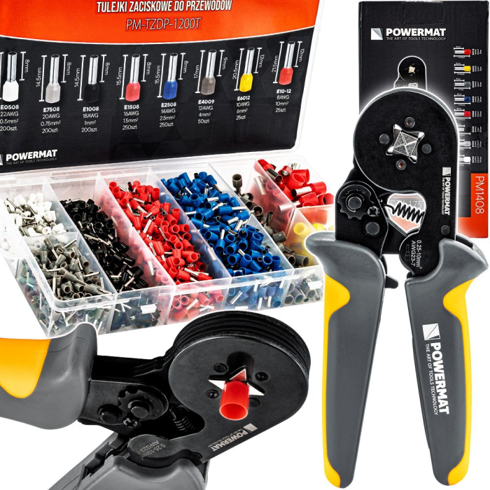 Set cleste sertizat pini si 1200 capete terminale 0.25-10mm PM1408 (PM-ZDTK-175T) [2]