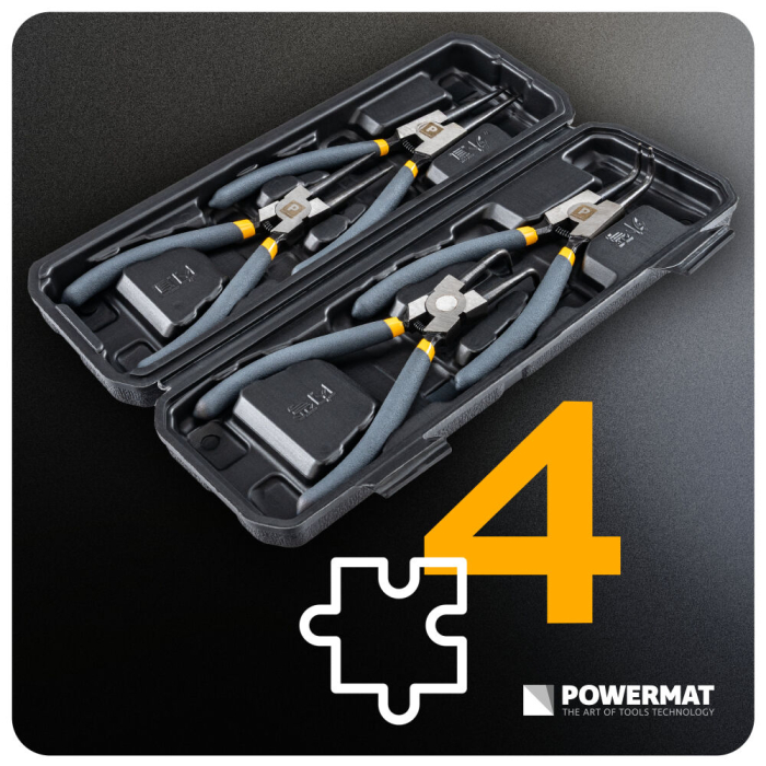 Set clesti Seger 4 piese 180 mm pentru inele de siguranta interioare si exterioare PM0321 (PM-SEG-7) [3]