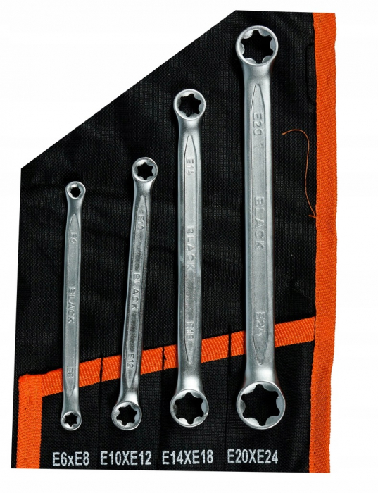 Set complet 47 chei combinate inelare torx tip C semideschise cotite 6-32mm (16010) [3]