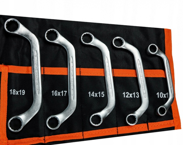 Set complet 47 chei combinate inelare torx tip C semideschise cotite 6-32mm (16010) [4]