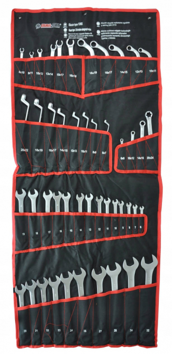 Set complet 47 chei combinate inelare torx tip C semideschise cotite 6-32mm (M58140) [4]