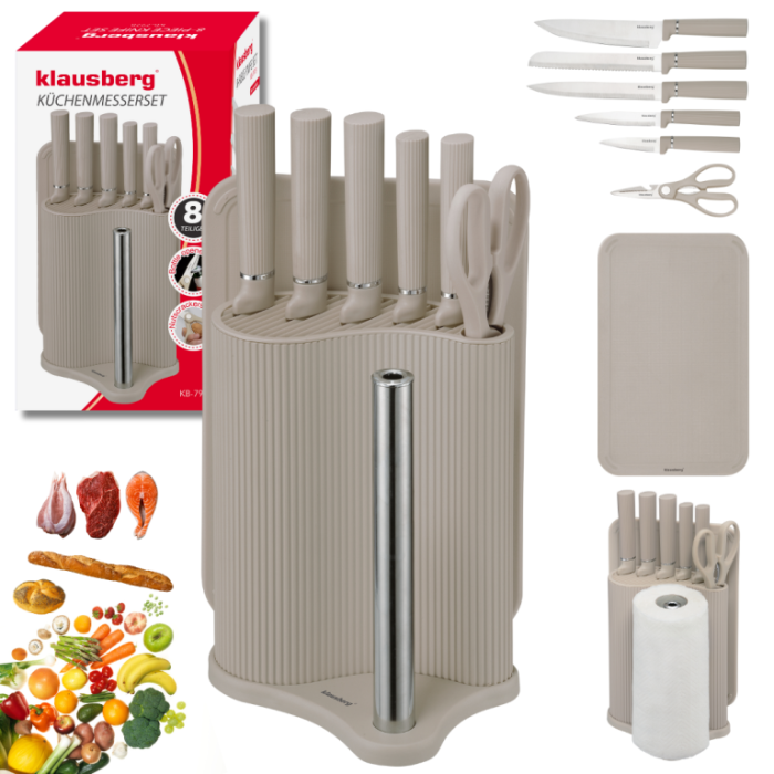 Set complet bucatarie material plastic si otel inoxidabil bej (KB-7978) [5]