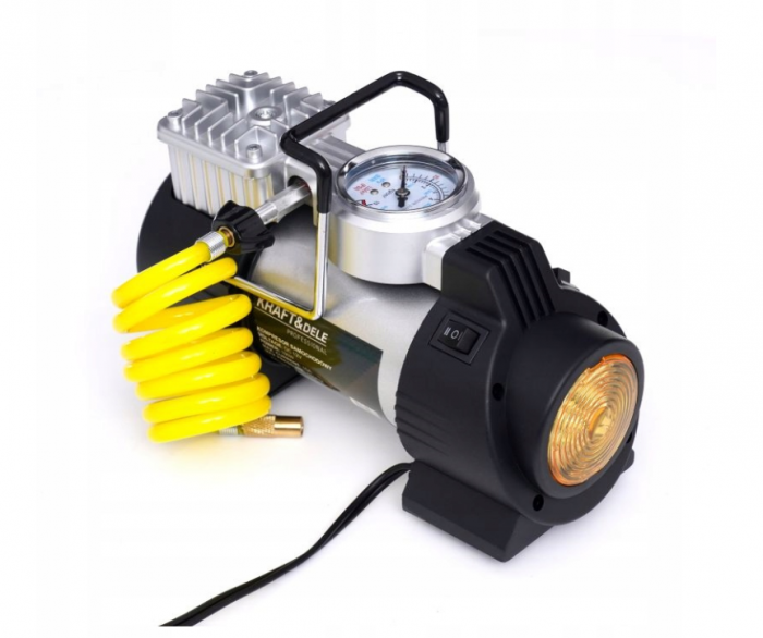 Set compresor auto 12V cu manometru prelungitor (KD1468) [6]