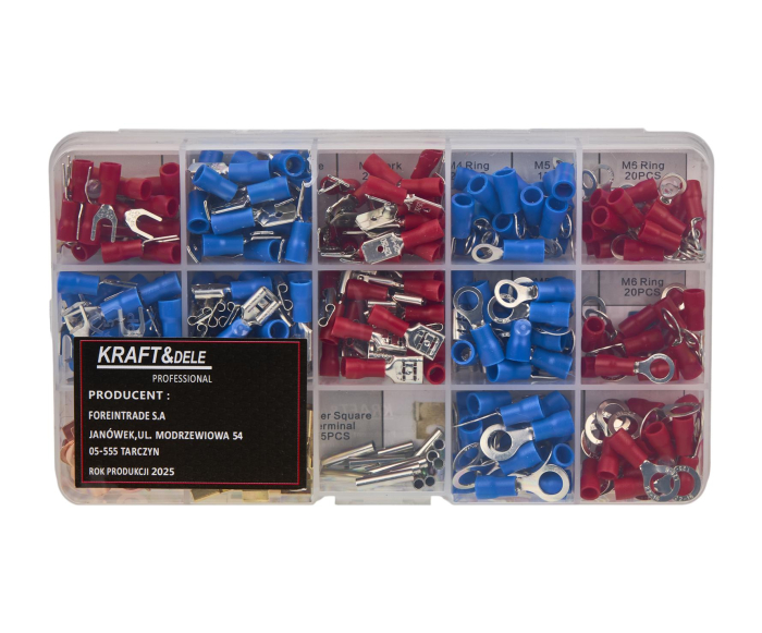 Set conectori papuci electrici capete cabluri auto izolate 300piese (KD10488) [5]