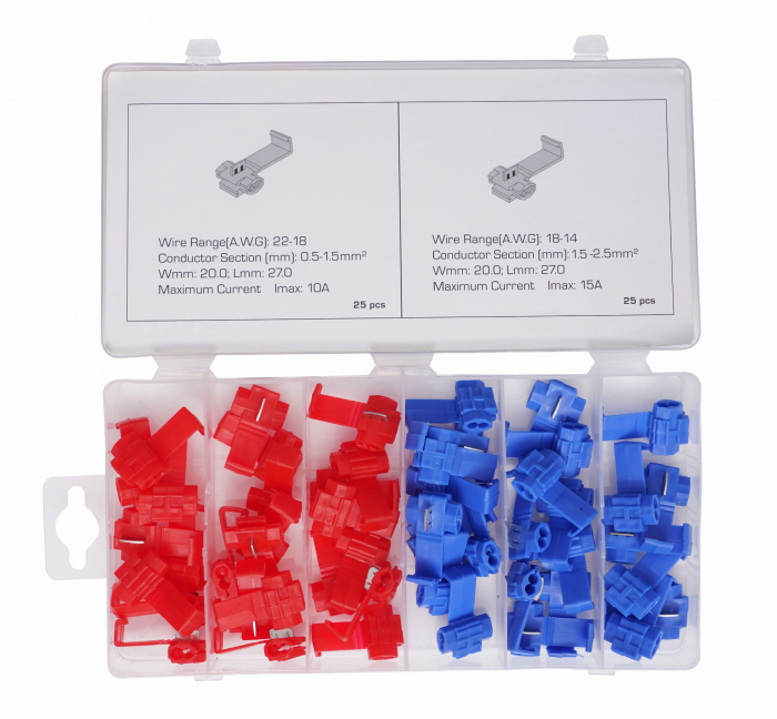 Set conectori rapizi cabluri conductori electrici 50piese (KD10481) [4]