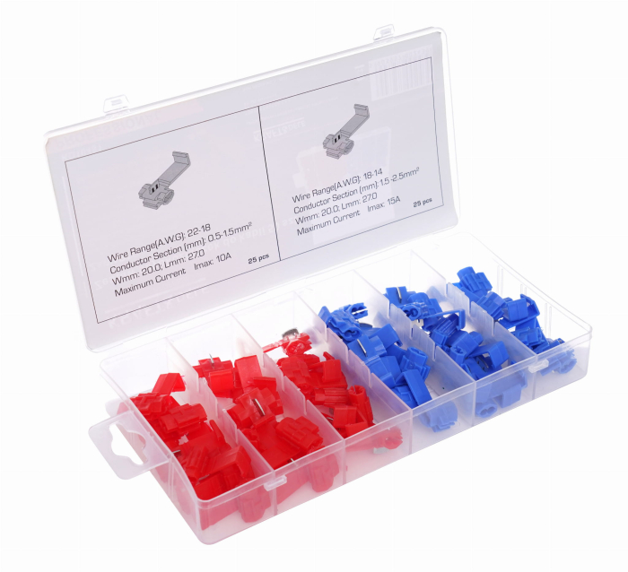 Set conectori rapizi cabluri conductori electrici 50piese (KD10481) [2]