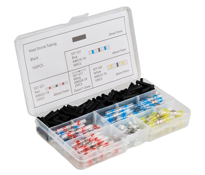Set conectori termocontractabili cu cositor, 260 buc. (KD12677) [8]