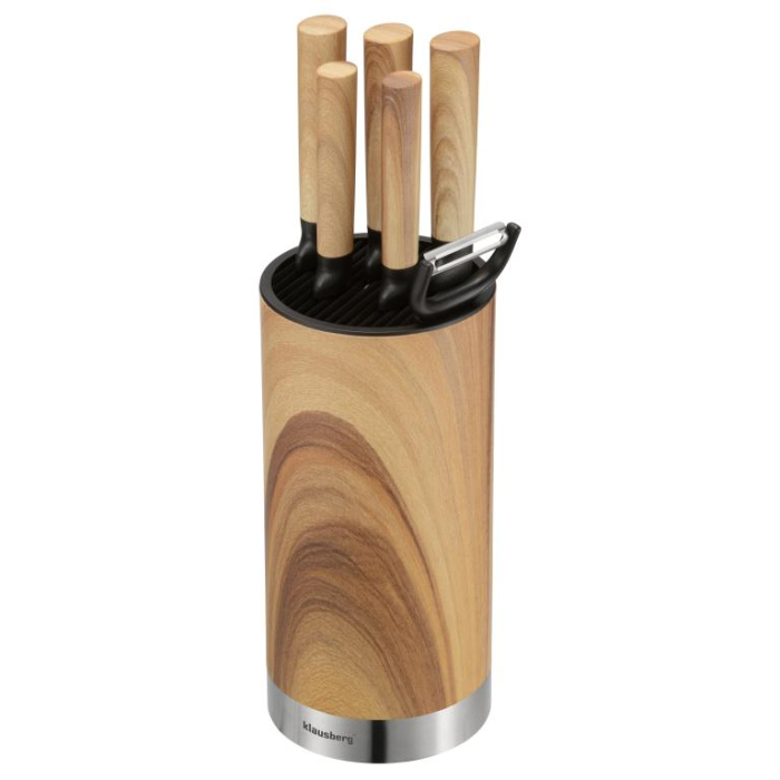 Set cutite bucatarie 7 piese cu bloc si curatator (KB-9036) [10]