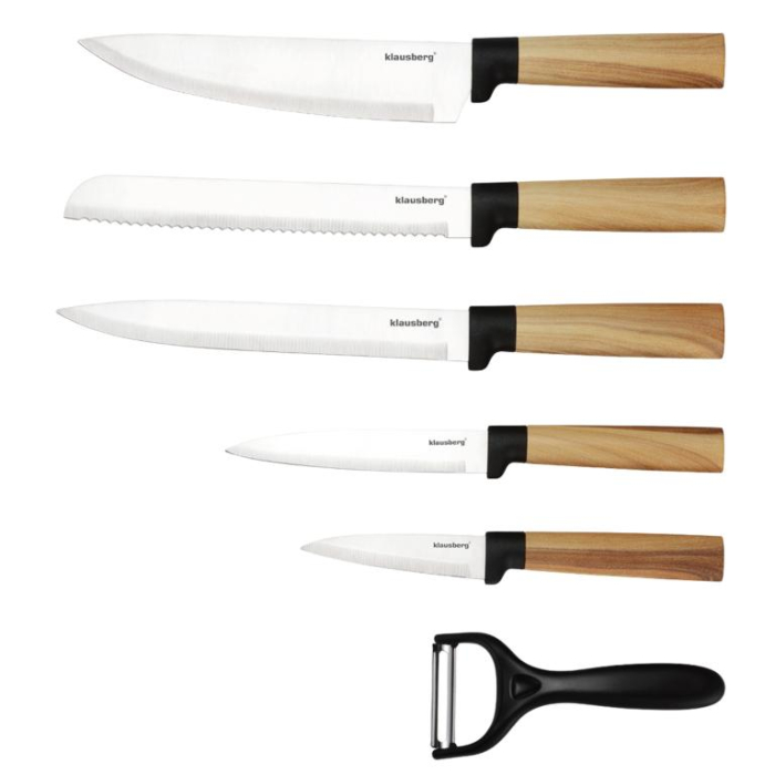 Set cutite bucatarie 7 piese cu bloc si curatator (KB-9036) [13]