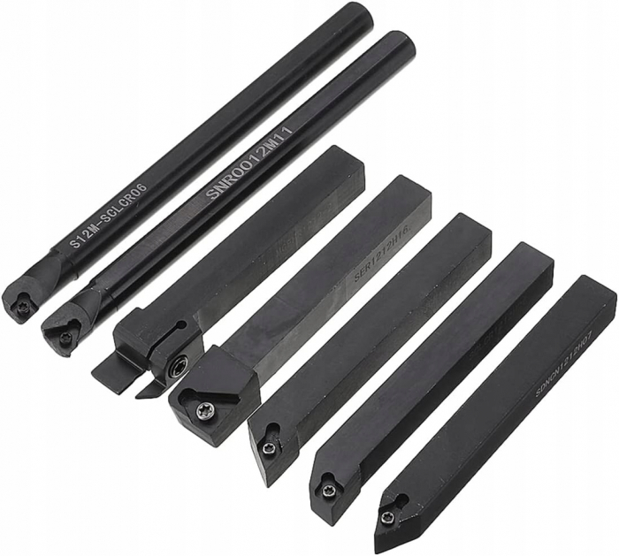 Set cutite strung cu placa inlocuibila instrument dalti strunjire 12x12mm 21piese (S12020) [2]