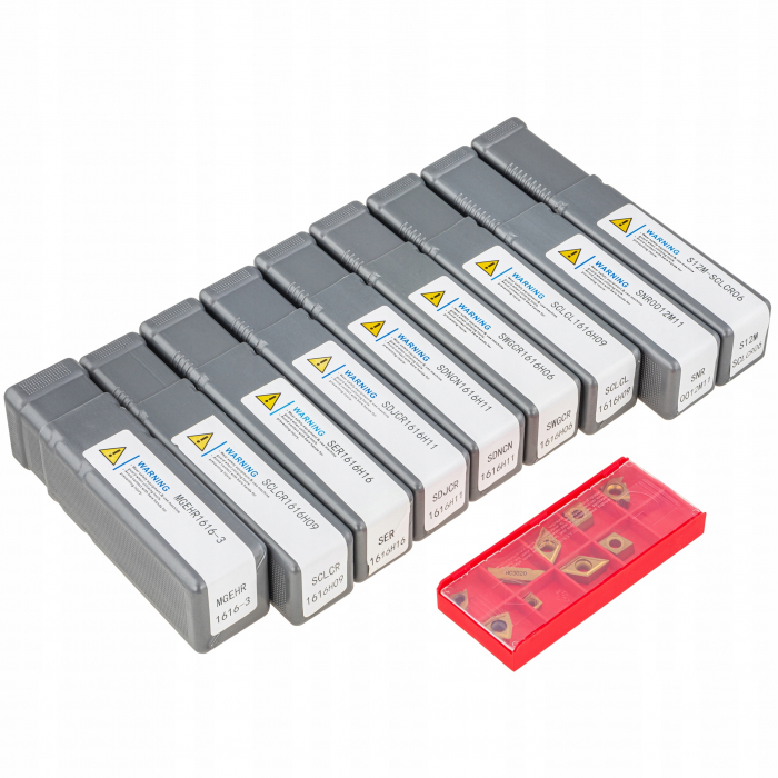 Set cutite strung cu placa inlocuibila instrument dalti strunjire 16X16mm si 12x12mm 27piese (S12021) [5]