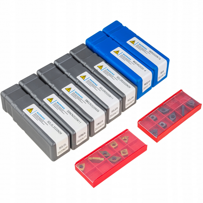 Set cutite strung cu placa inlocuibila instrument dalti strunjire 20x20mm 28piese (S12022) [6]